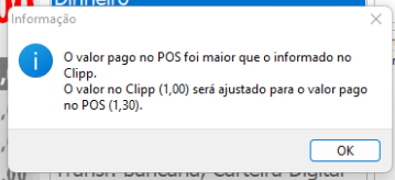Mensagem de valor maior pago