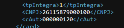 Tags adicionais no XML