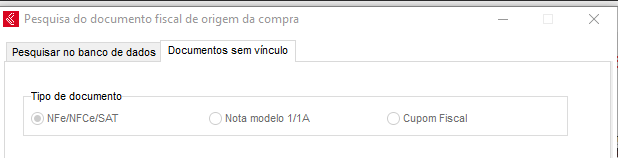 Documentos sem vínculo