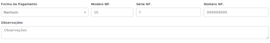 Forma de pagamento