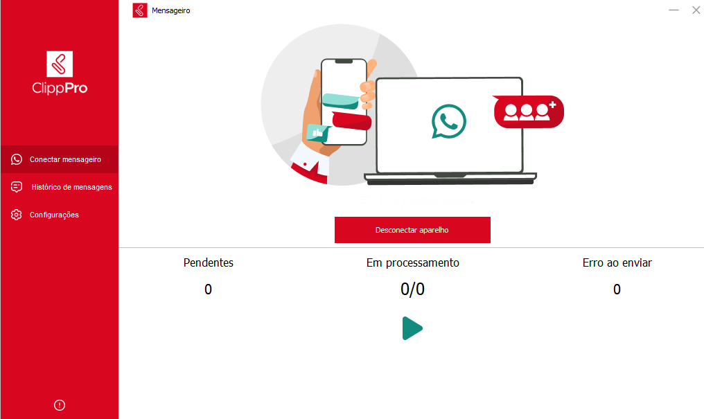 Aparelho conectado