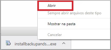 Abrir o instalador do Google Drive