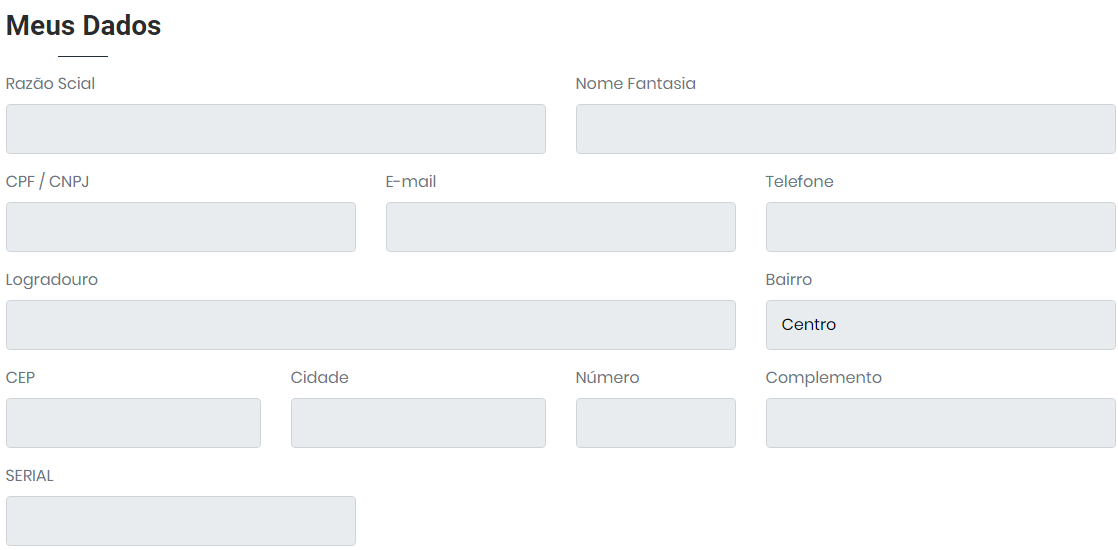 Dados do emitente