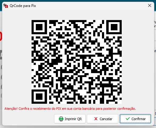 QR Code da cobrança