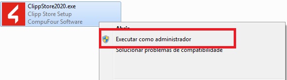 Executar instalador como administrador