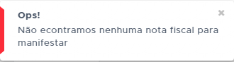 Sem notas para manifestar