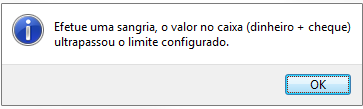Mensagem de sangria obrigatória
