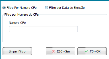 Filtrar vendas