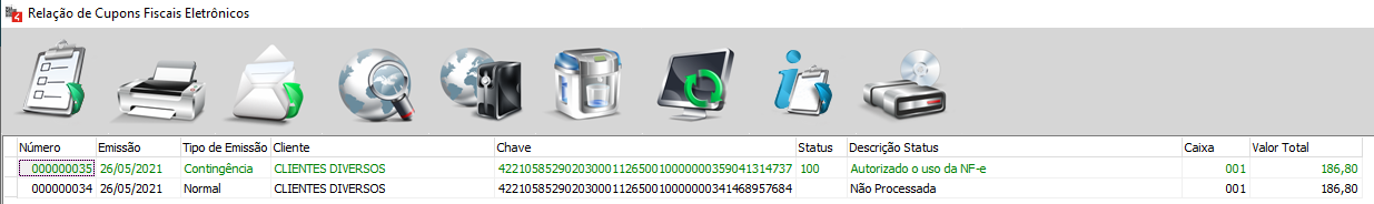 Cupom a inutilizar