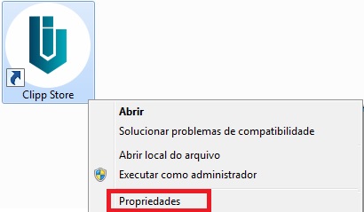 Propriedades do Clipp Store