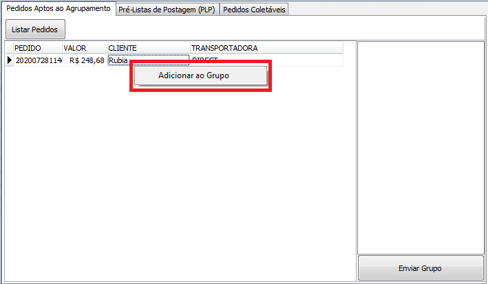 Adicionar ao Grupo