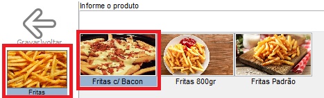 Lançando um item pelo favorito e sub-favorito Lançar pelo favorito