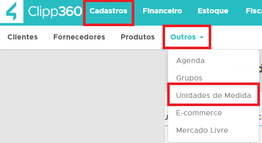 Unidades de medida no Clipp360