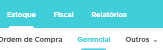 Acesso ao modulo gerencial em Estoque Modulo gerencial no Estoque