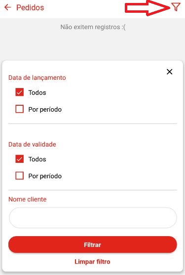 Filtro de pedidos