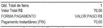 Comprovante com PIX