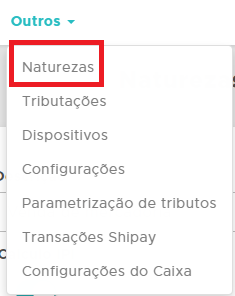 Acesso às Naturezas de Operação
