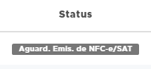 Status aguardando emissao