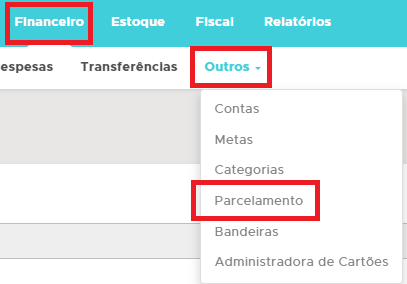 Financeiro, Outros, Parcelamento
