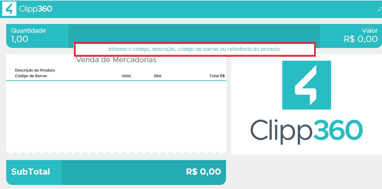 Informar item no PDV