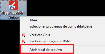 Abrir local do arquivo