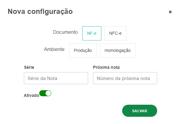 Configuração da NF-e