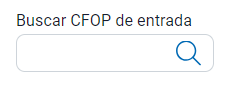Campo Buscar CFOP de entrada nas parametrizações Campo Buscar CFOP de entrada nas parametrizações