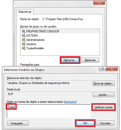 Adicionar usuário Todos