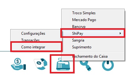 Opção Como Integrar da Shipay no módulo de NFC-e Como integrar a Shipay