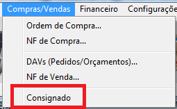 Compras/Vendas - Consignado
