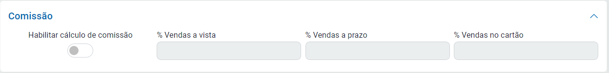 Aba Comissão