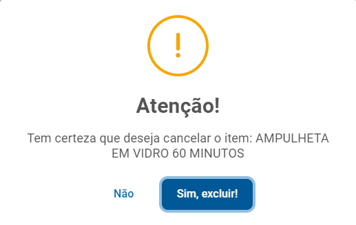 Cancelar o último item lançado com Alt + F6 Cancelar último item com Alt + F6