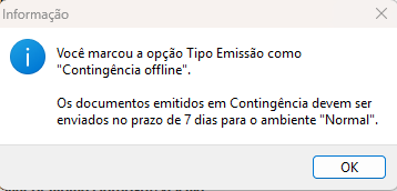 Alerta de prazo da contingência