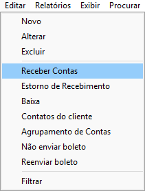 Receber contas