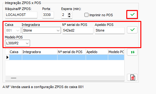 Configuracao Integradora Stone