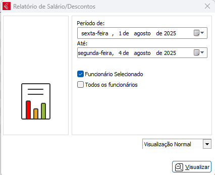 Totalização de Salário e Descontos