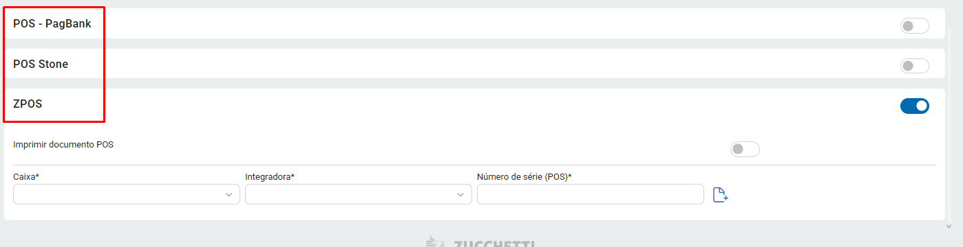 Tipo de maquininha