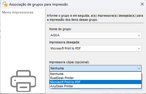 Campo Impressora Cópia