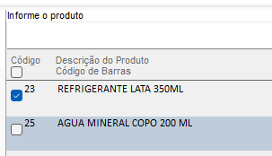 Selecionar itens