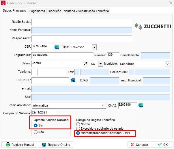 Inscrição Estadual e Regime Tributário MEI