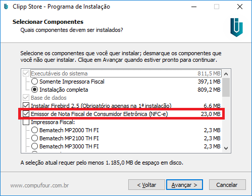 Instalação da NFC-e