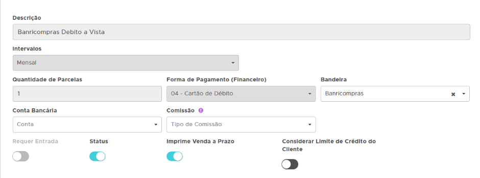 Banricompras débito à vista