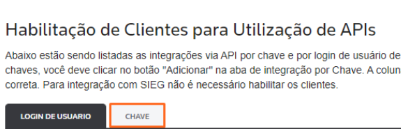 Menu API no Onvio Gestão
