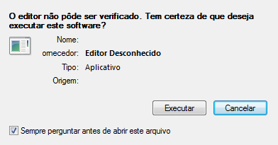 Executar instalação