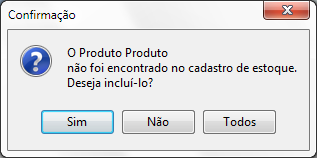 Cadastrar itens sem vínculo