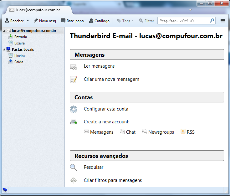 Thunderbird configurado