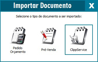 Importação do DAV-OS na emissão da NFC-e Importar OS na NFC-e