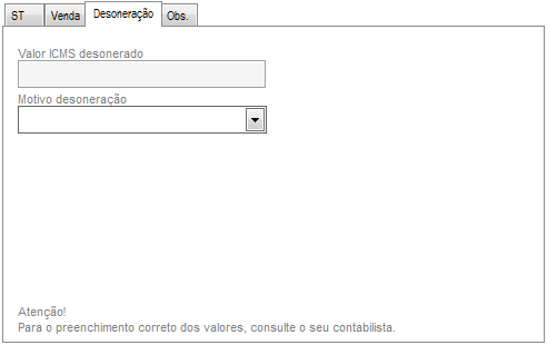 Informar ICMS, IPI, PIS e COFINS manualmente
