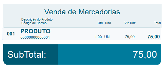 Promocional na NFC-e