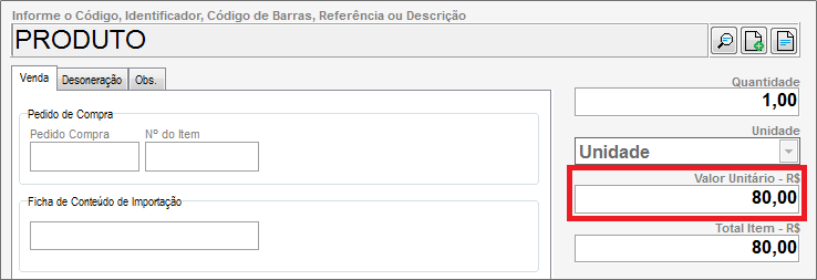 Atacado aplicado na nota